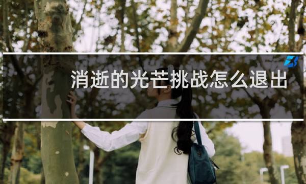 消逝的光芒挑战怎么退出