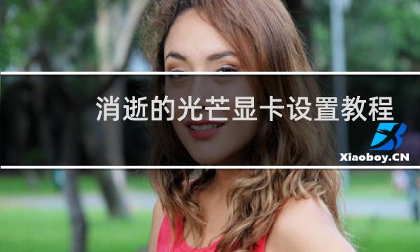 消逝的光芒显卡设置教程