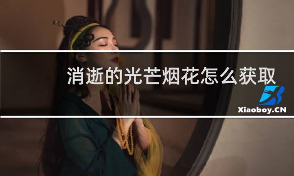 消逝的光芒烟花怎么获取