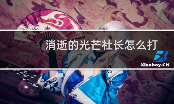 消逝的光芒社长怎么打
