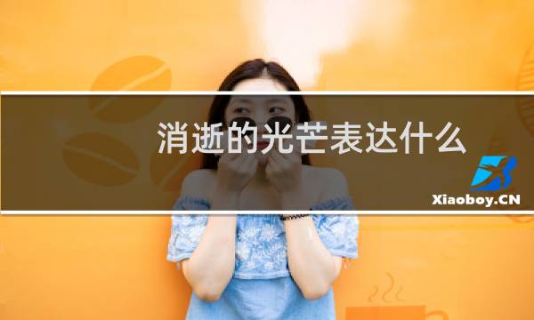 消逝的光芒表达什么