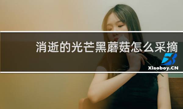 消逝的光芒黑蘑菇怎么采摘