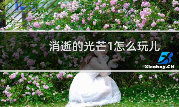 消逝的光芒1怎么玩儿