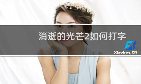 消逝的光芒2如何打字