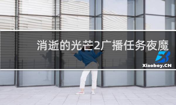 消逝的光芒2广播任务夜魔