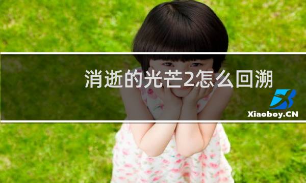 消逝的光芒2怎么回溯