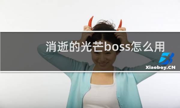 消逝的光芒boss怎么用