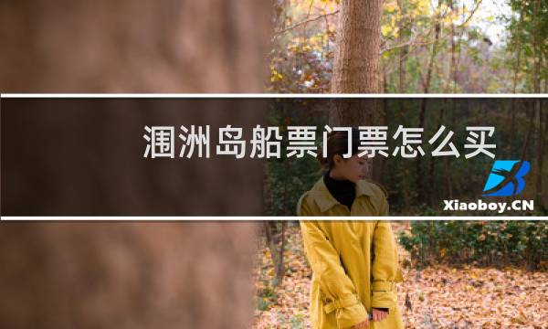 涠洲岛船票门票怎么买