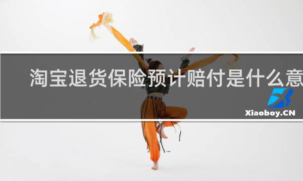 淘宝退货保险预计赔付是什么意思