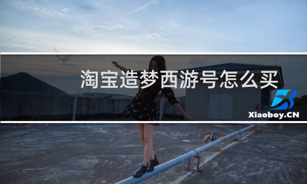 淘宝造梦西游号怎么买