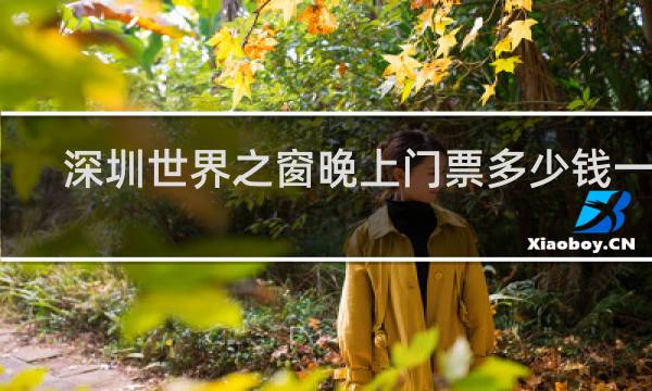 深圳世界之窗晚上门票多少钱一张