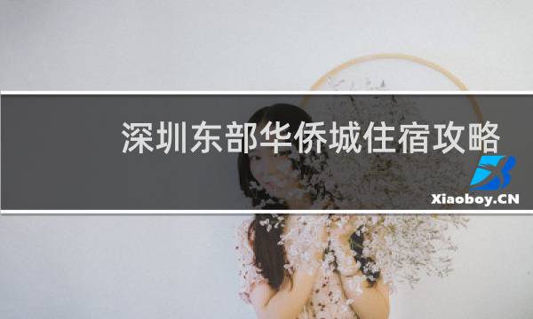 深圳东部华侨城住宿攻略
