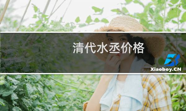清代水丞价格