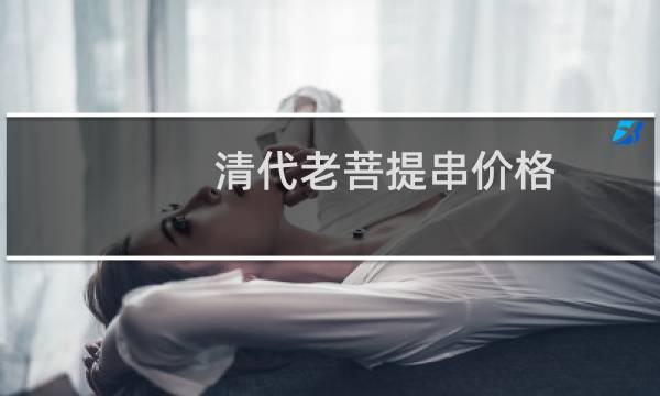 清代老菩提串价格
