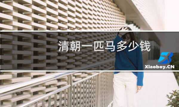 清朝一匹马多少钱