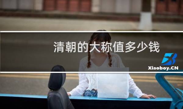 清朝的大称值多少钱