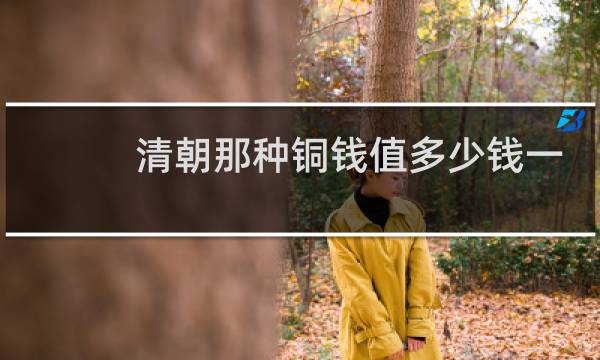 清朝那种铜钱值多少钱一