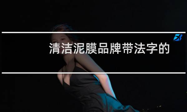 清洁泥膜品牌带法字的