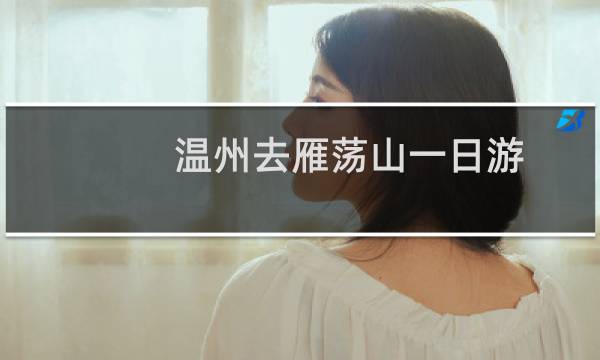温州去雁荡山一日游