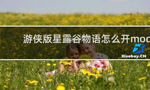 游侠版星露谷物语怎么开mod