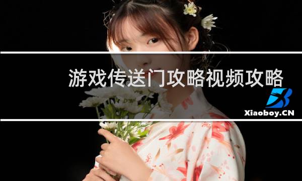 游戏传送门攻略视频攻略