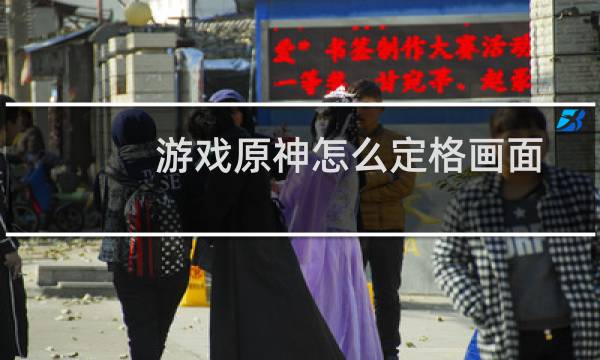 游戏原神怎么定格画面