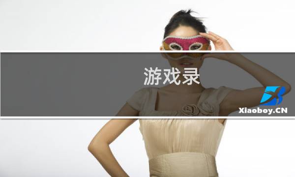 游戏录 攻略