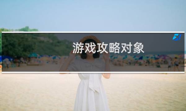 游戏攻略对象