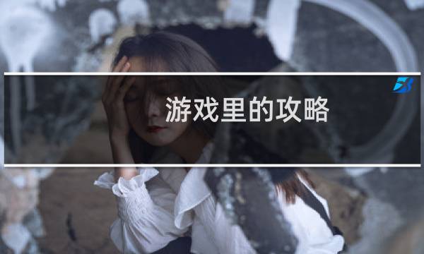 游戏里的攻略