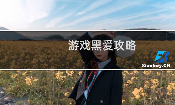 游戏黑爱攻略