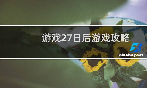 游戏27日后游戏攻略