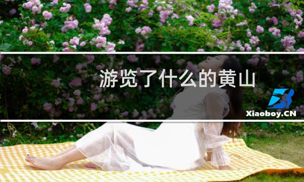 游览了什么的黄山