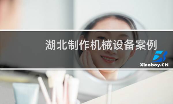 湖北制作机械设备案例