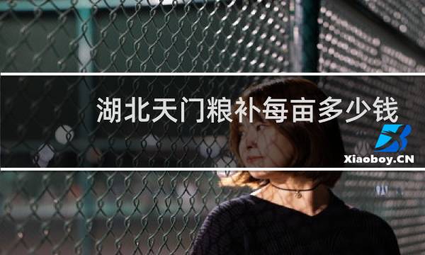 湖北天门粮补每亩多少钱
