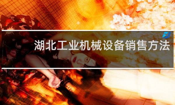 湖北工业机械设备销售方法