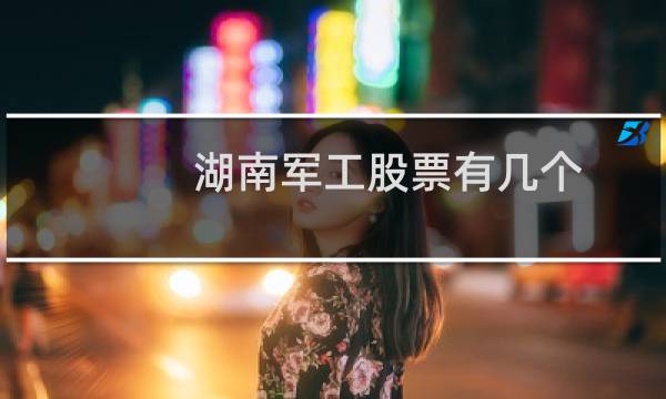 湖南军工股票有几个