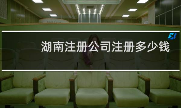 湖南注册公司注册多少钱