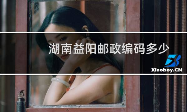 湖南益阳邮政编码多少