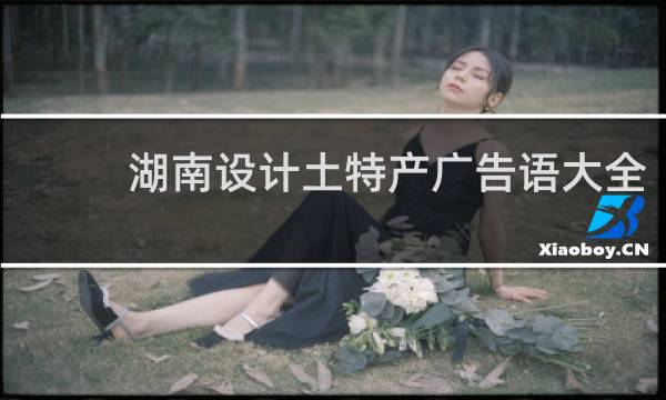 湖南设计土特产广告语大全