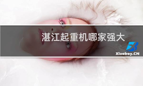湛江起重机哪家强大