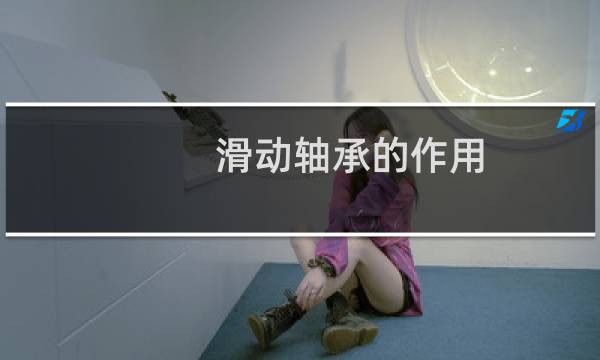 滑动轴承的作用