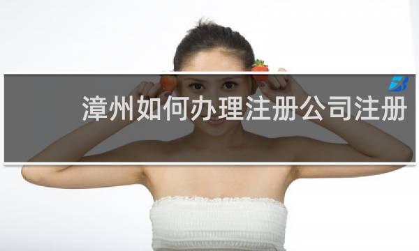 漳州如何办理注册公司注册