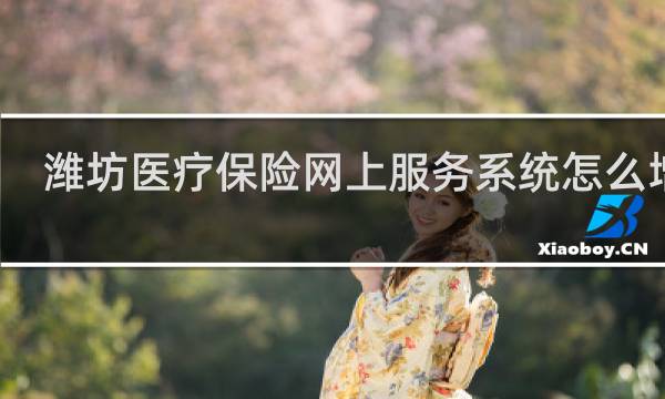 潍坊医疗保险网上服务系统怎么增员