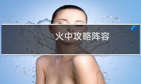 火中攻略阵容
