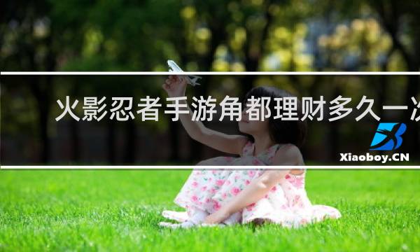 火影忍者手游角都理财多久一次