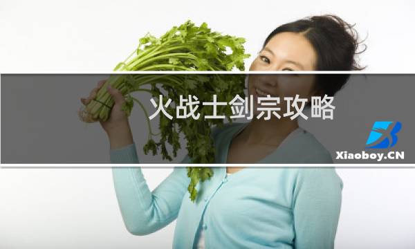 火战士剑宗攻略