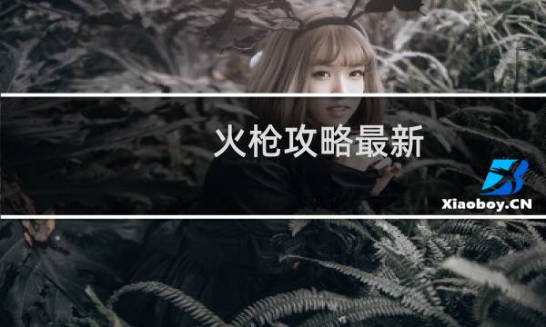 火枪攻略最新