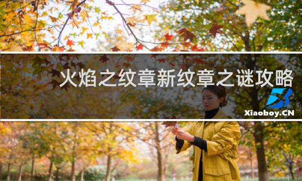 火焰之纹章新纹章之谜攻略