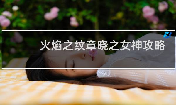 火焰之纹章晓之女神攻略