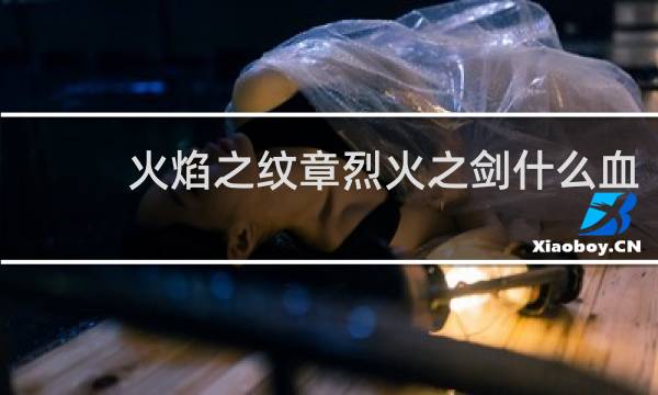 火焰之纹章烈火之剑什么血
